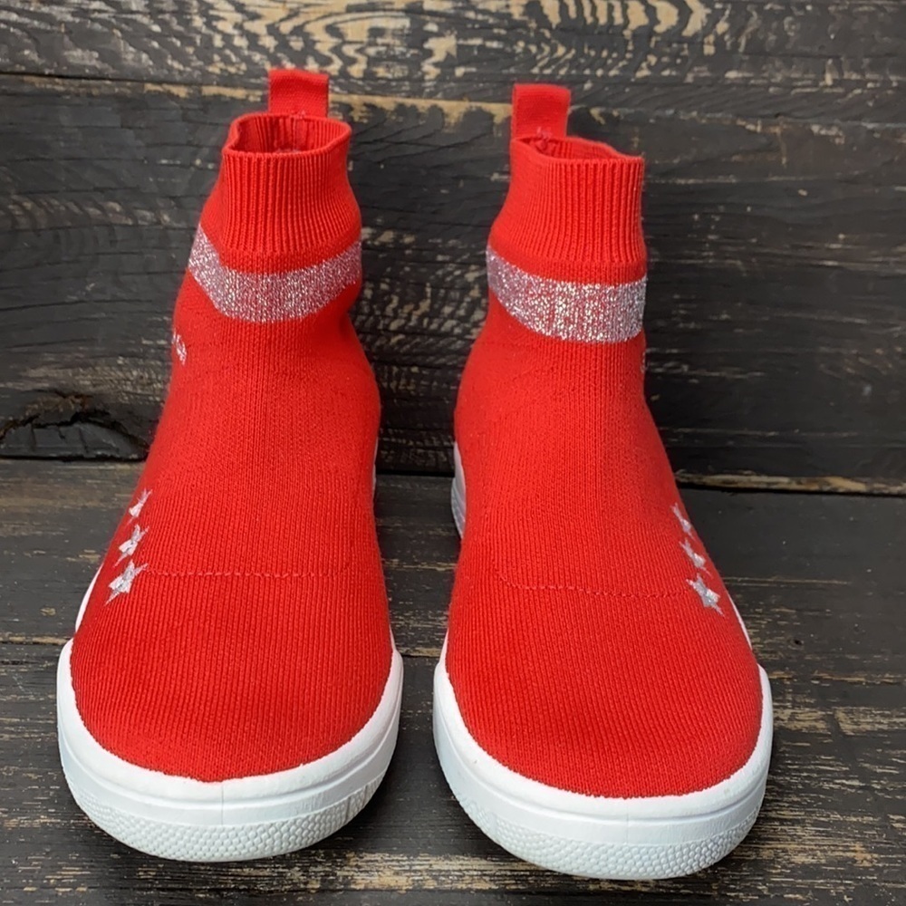 Chiara Ferragni Red Sock Sneakers Size 36 - Picture 2 of 8